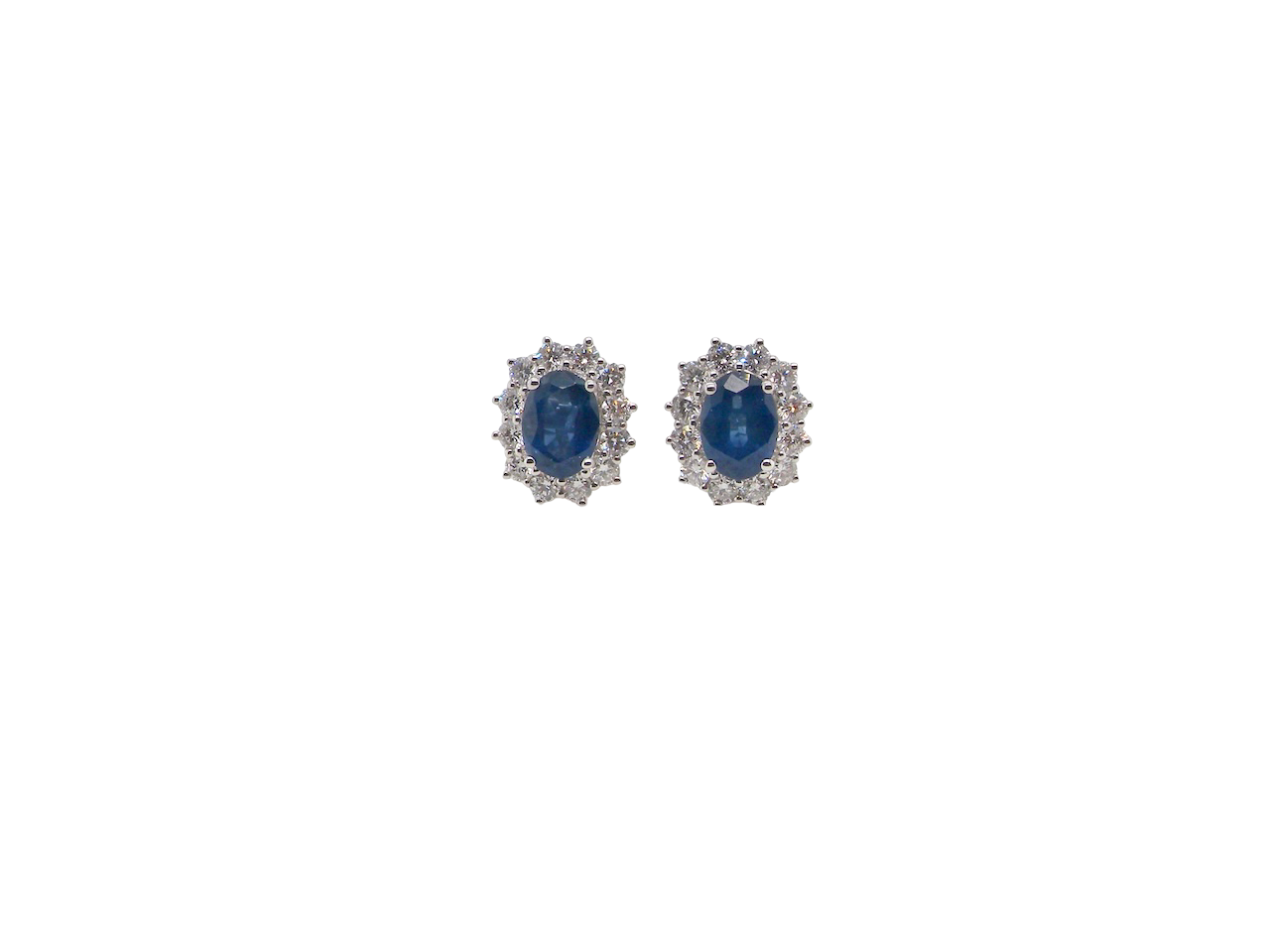 A fine pair of Sapphire and Diamond earrings