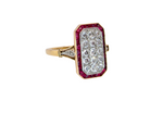 3-❤︎ A beautiful Art Deco Ruby and Diamond ring