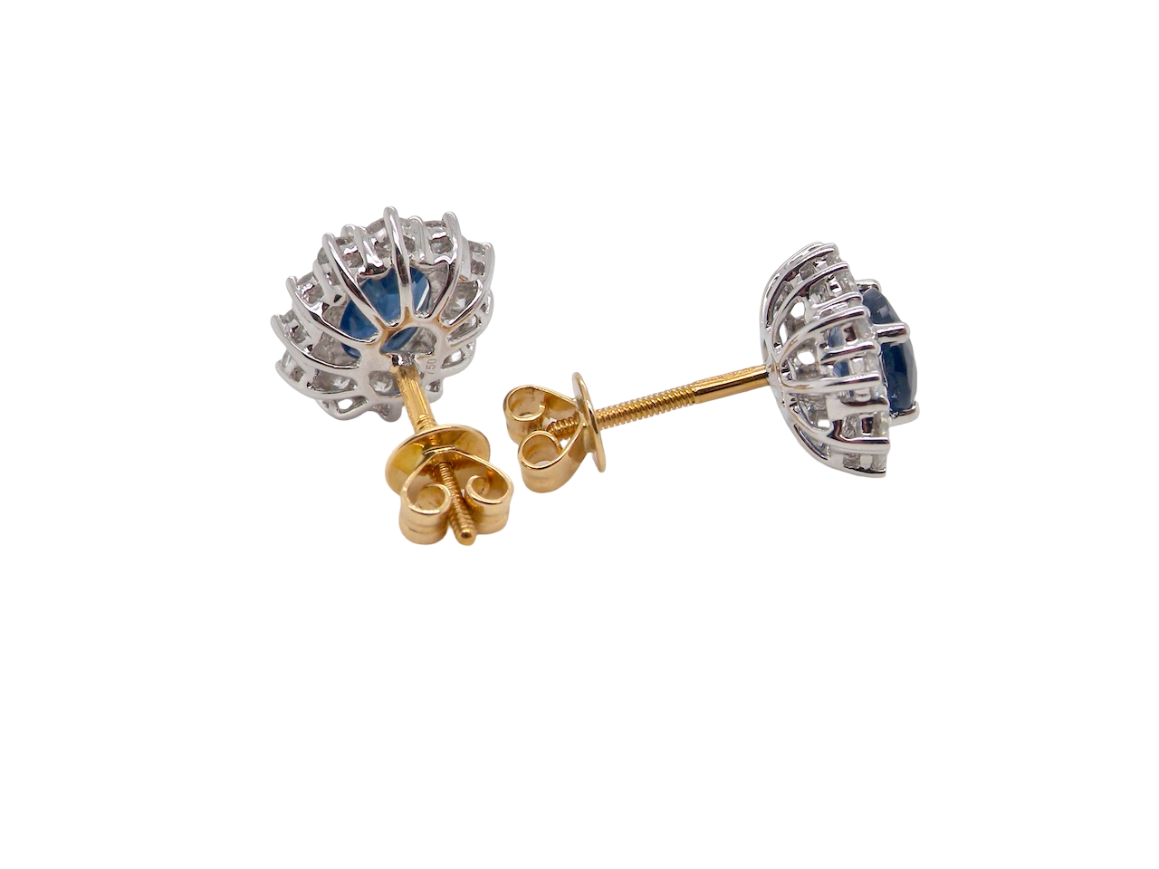 A fine pair of Sapphire and Diamond earrings