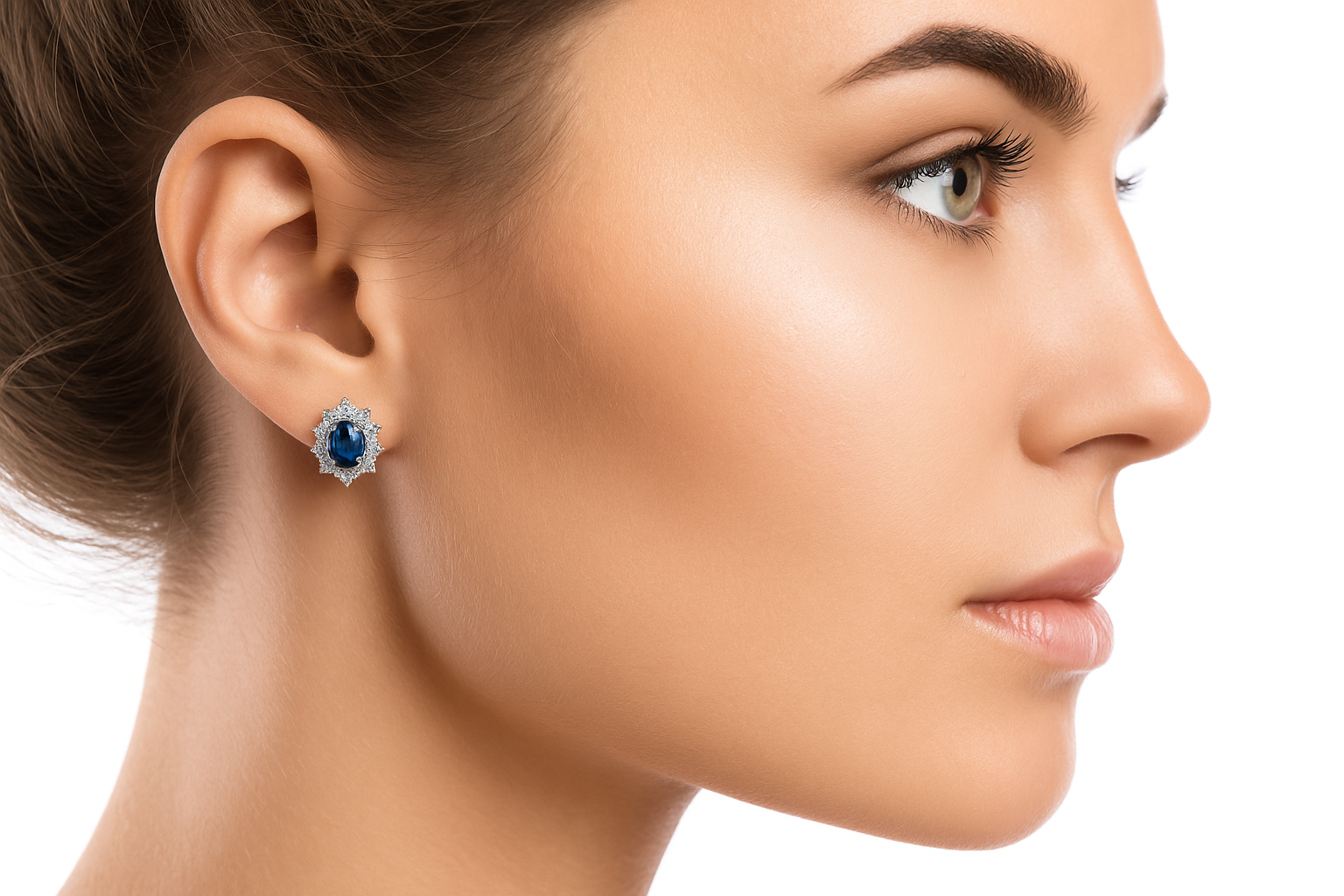 A fine pair of Sapphire and Diamond earrings