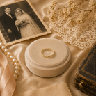 A stylised picture of gold wedding band 