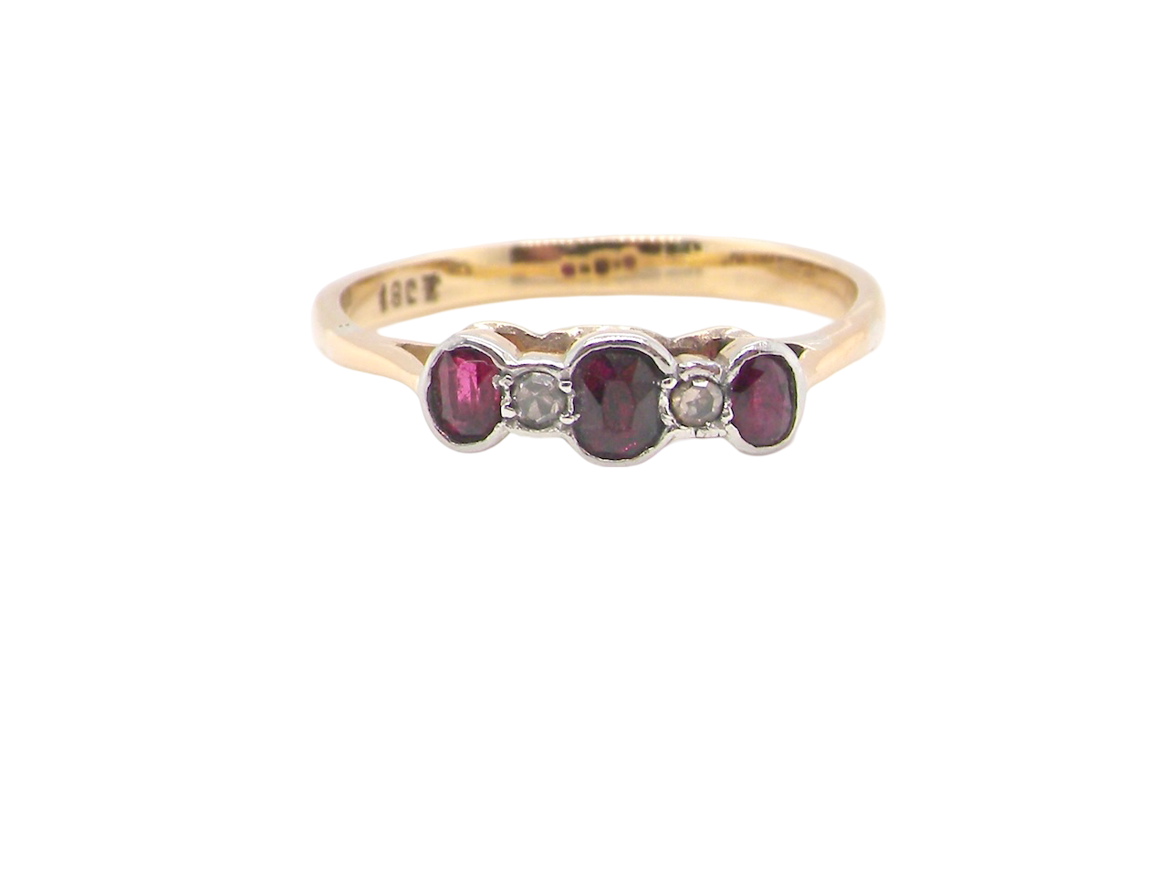 A vintage Ruby and Diamond ring