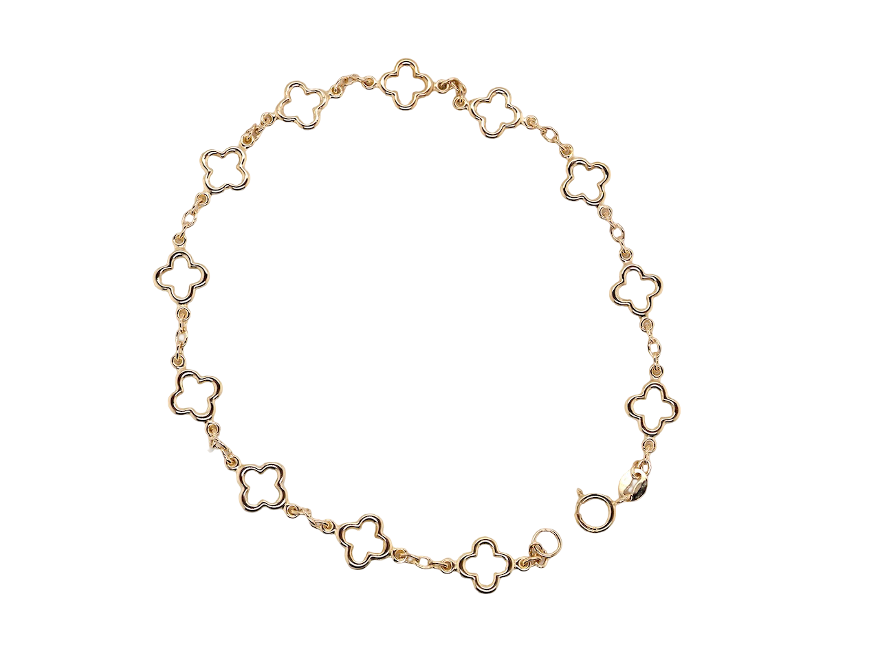 A 9 carat Gold Alhambra-Style Bracelet – Brand New