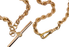 A 9 carat gold neck chain. Rope design, thickness 3.7mm. close view