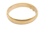 A plain gold bangle