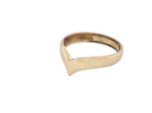 A 9 carat gold wishbone shaped ring. Can be worn as a statement piece 