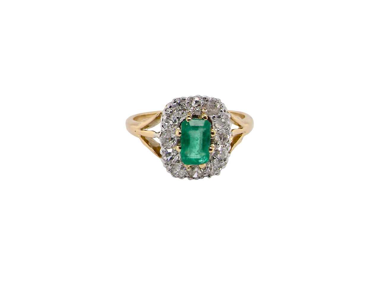 A vintage Emerald and Diamond ring