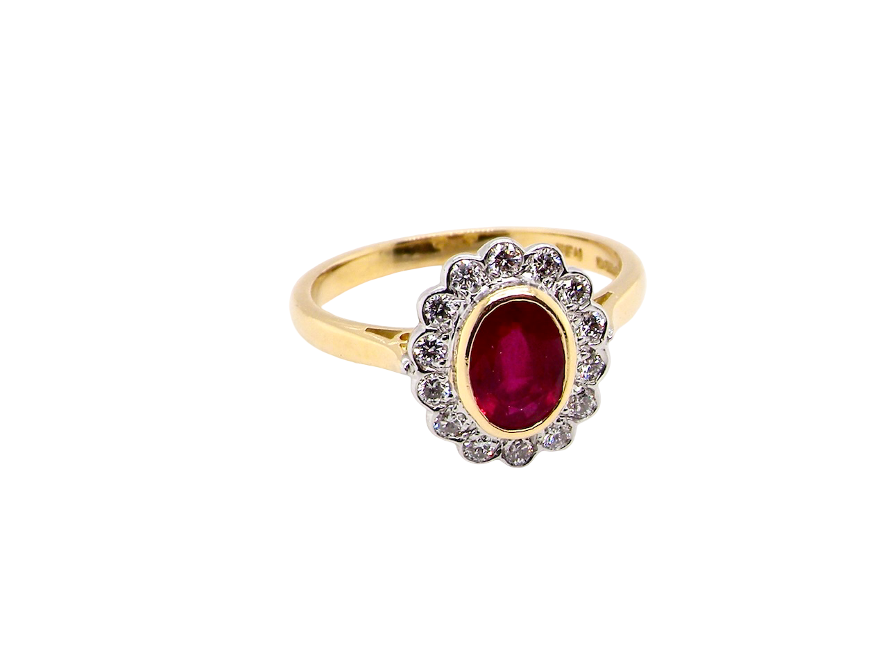 A Beautiful 1990s Ruby and Diamond Cluster Ring – London 1995