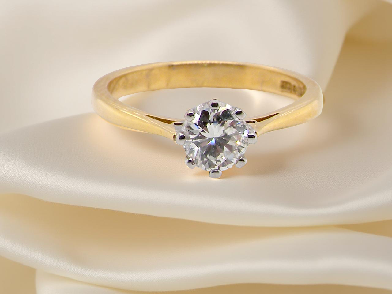 A Beautiful Solitaire Diamond Ring