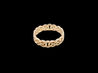 A Celtic design gold ring, could be used as a wedding ring, 