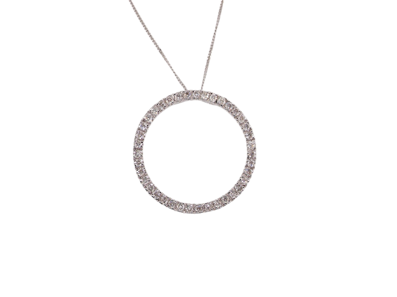 A Diamond circlet pendant