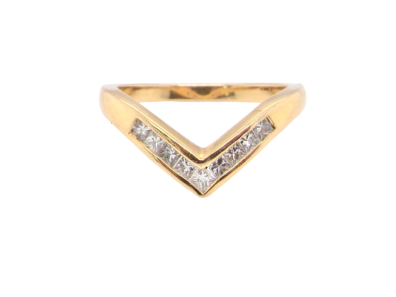 A Diamond wishbone ring