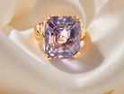 Amethyst and Gold Dress Ring