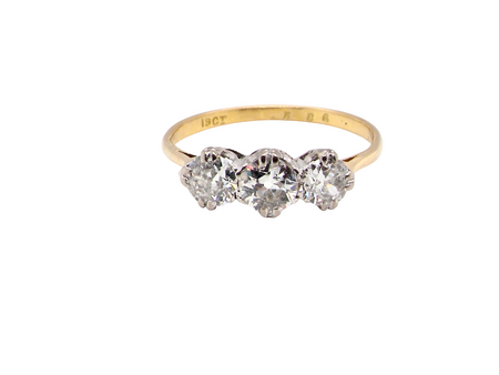 A Fine Diamond Trilogy Ring