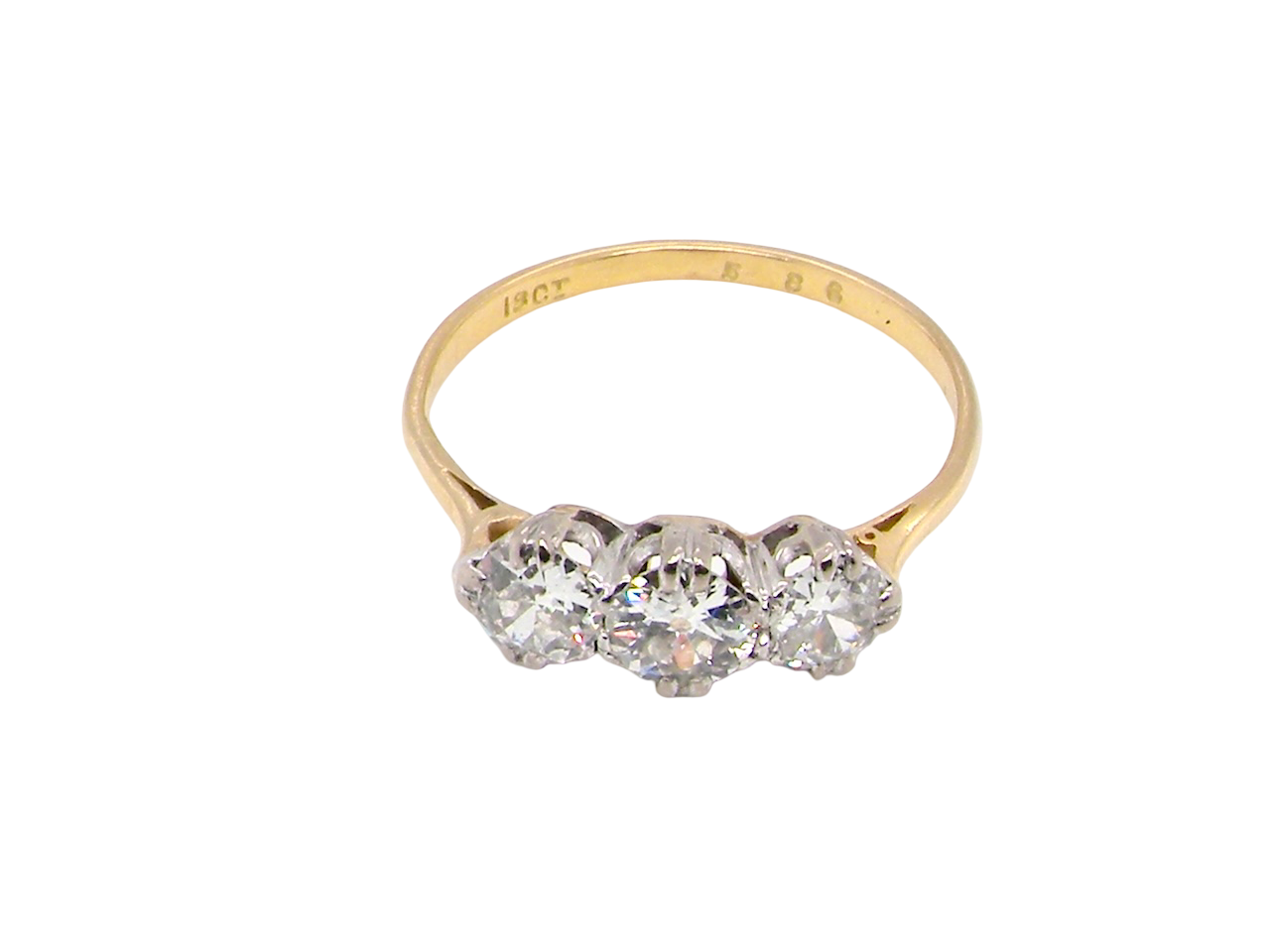 A Fine Diamond Trilogy Ring