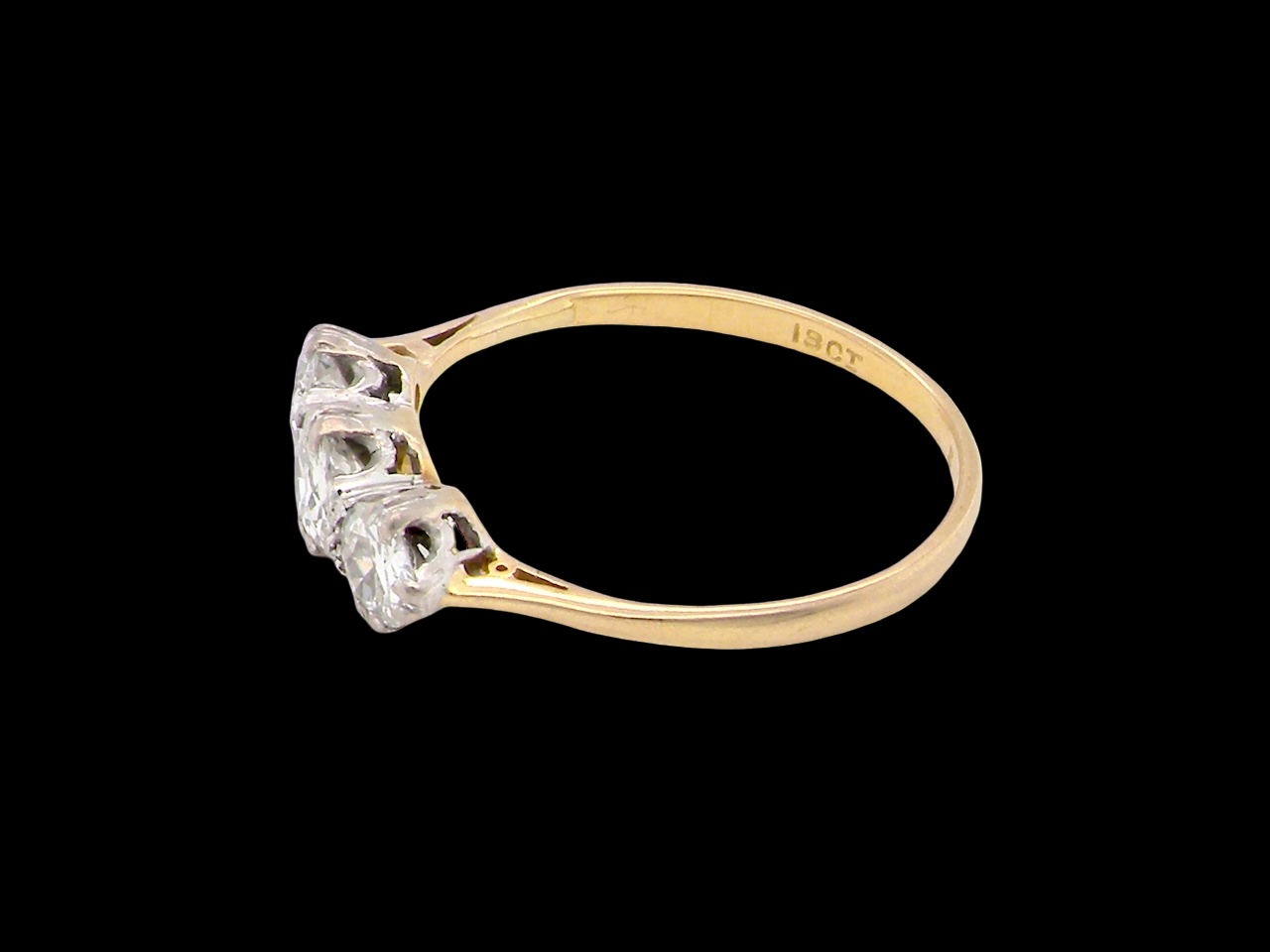 A Fine Diamond Trilogy Ring
