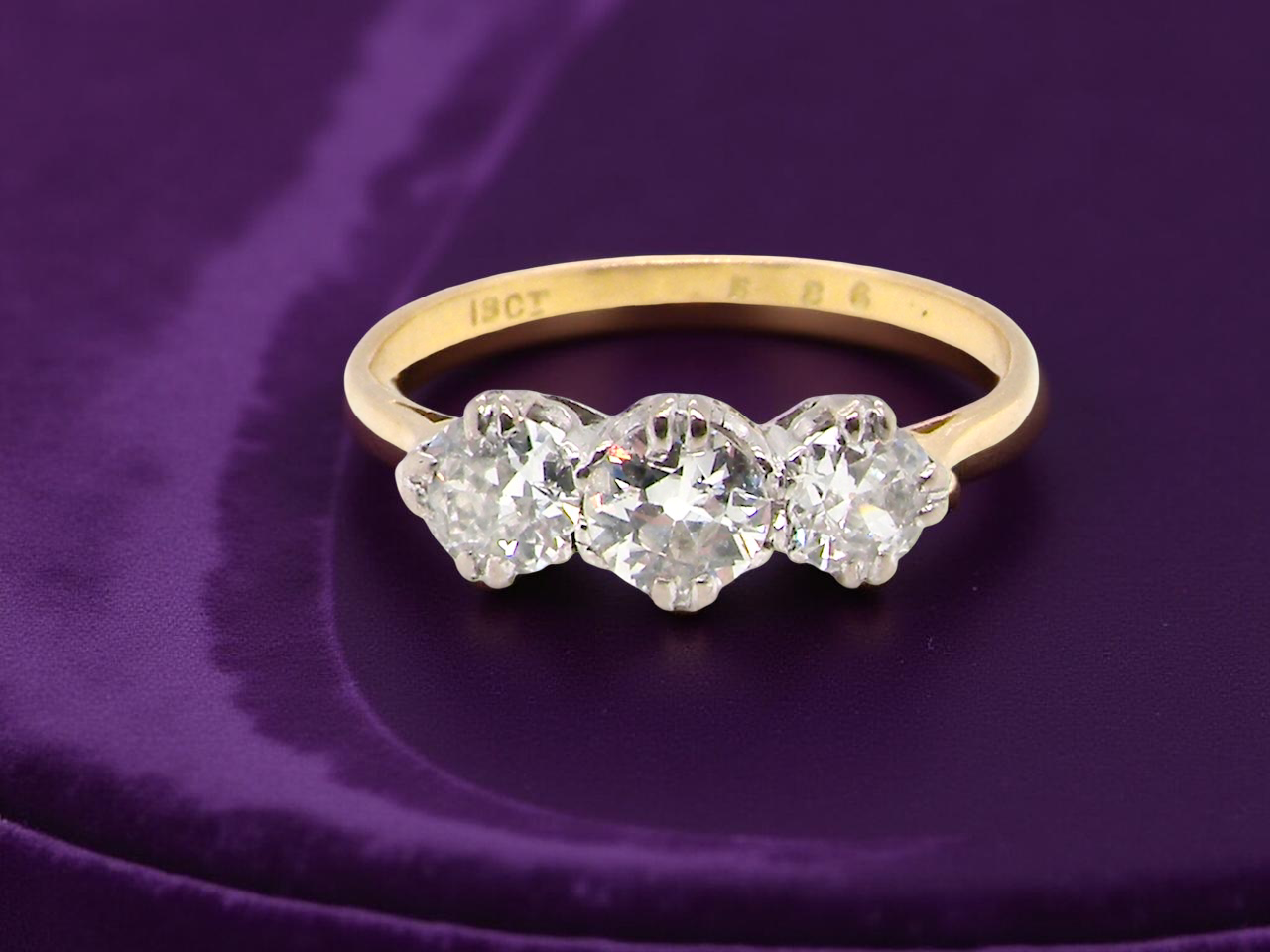 A Fine Diamond Trilogy Ring