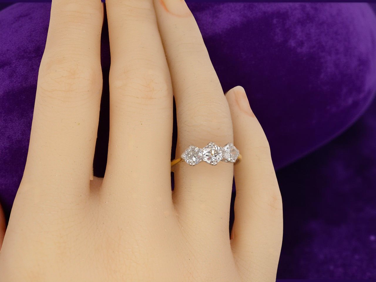 A Fine Diamond Trilogy Ring