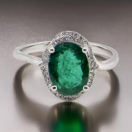 A NEW Emerald and Diamond Cluster Ring