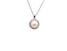A Pearl and Diamond pendant