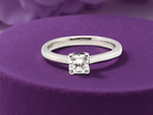 A Solitaire Diamond Engagement Ring – 0.60ct Square Cut