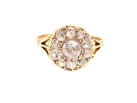 A Victorian Diamond cluster ring