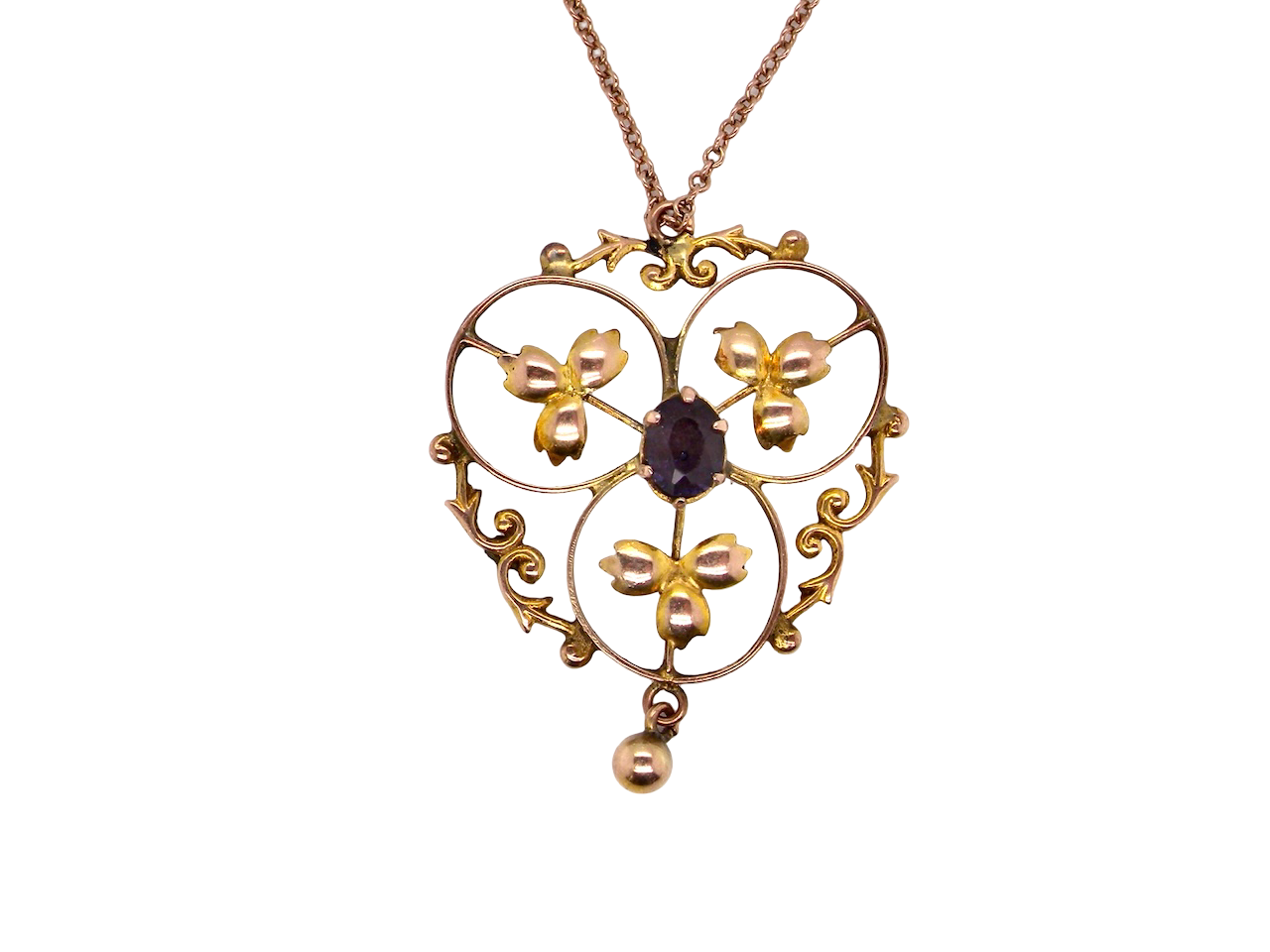 A Victorian amethyst pendant