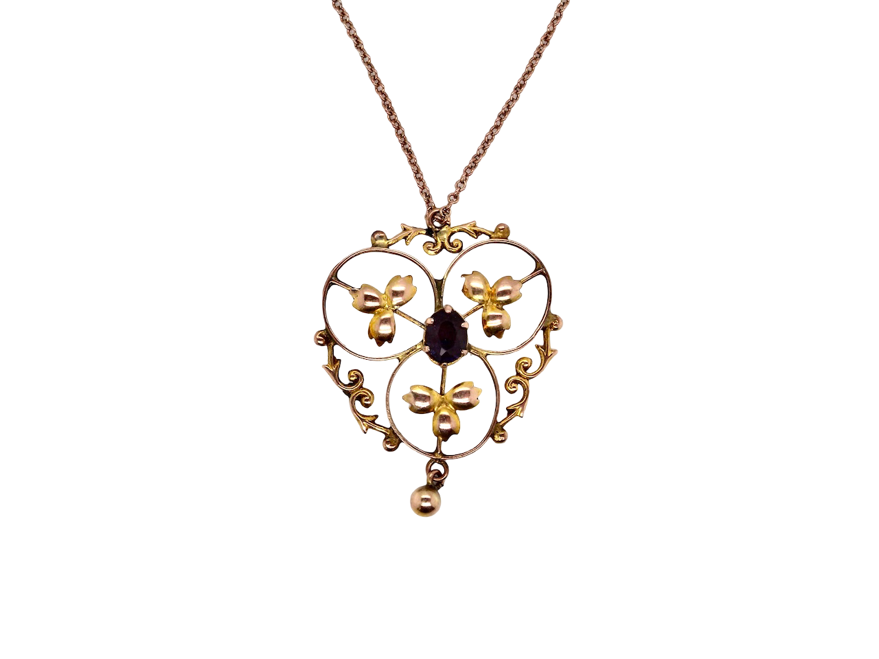 A Victorian amethyst pendant