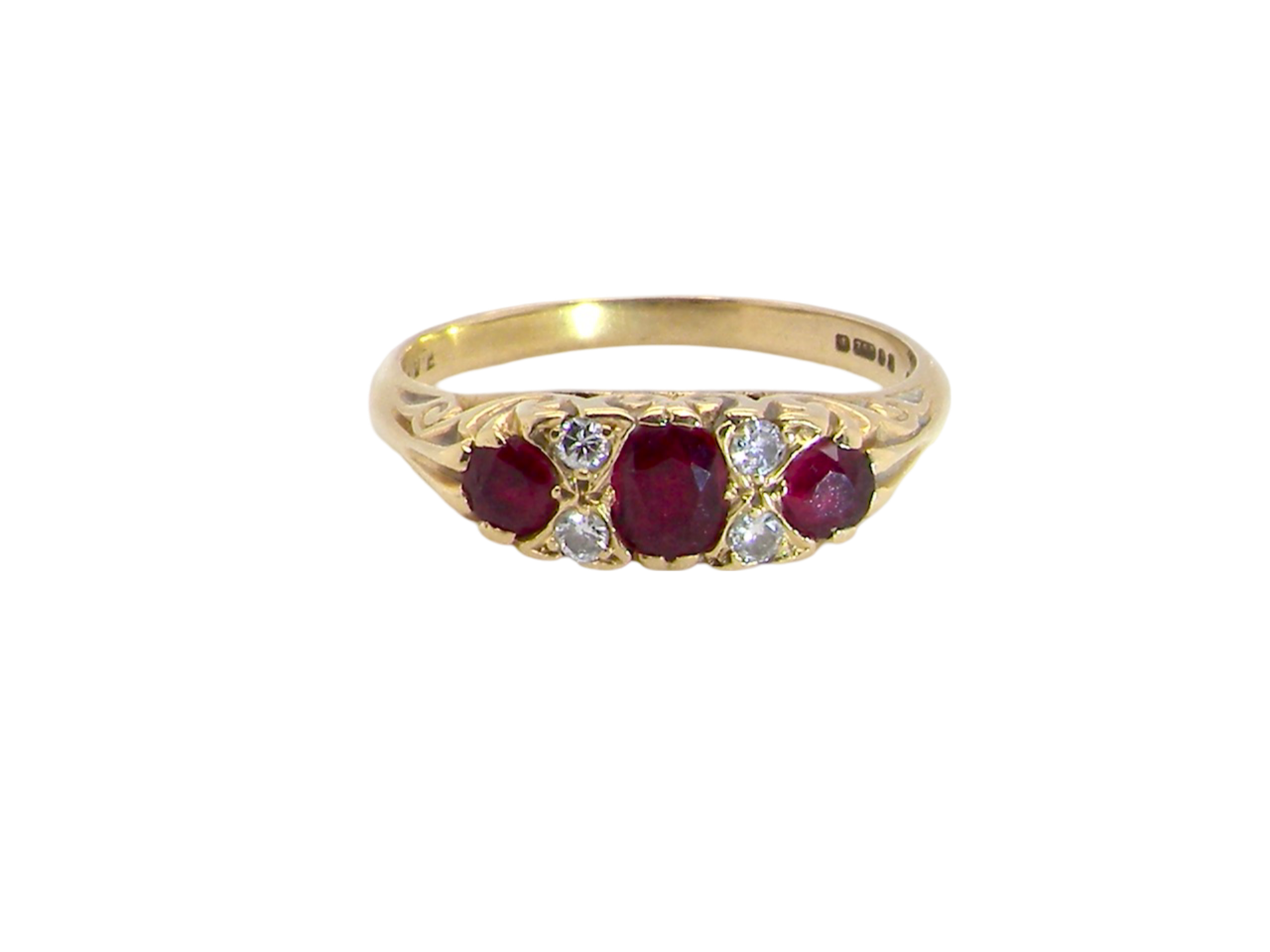 A Victorian style Ruby & Diamond ring