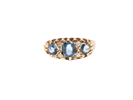 A Victorian style Sapphire and Diamond ring