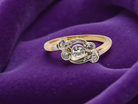 A Vintage Platinum &amp; 18 carat Gold Diamond Crossover Ring (c.1930–1940)
