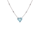 A beautiful Aquamarine and Diamond necklace