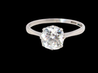 A beautiful and timeless vintage solitaire dating from the 1930s, crafted in platinum and set with an old brilliant-cut diamond. 
