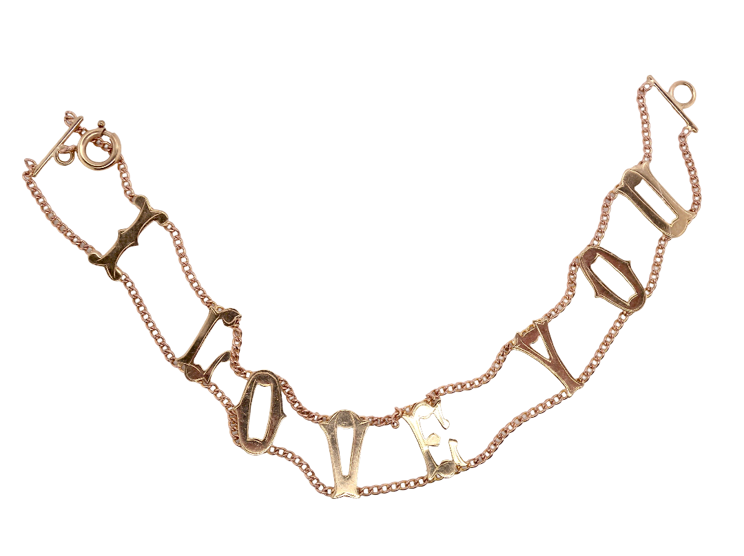 A bracelet that says exactly what it means- I LOVE YOU