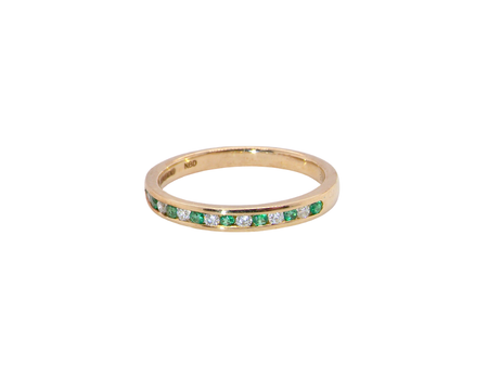 A NEW Emerald and Diamond eternity ring