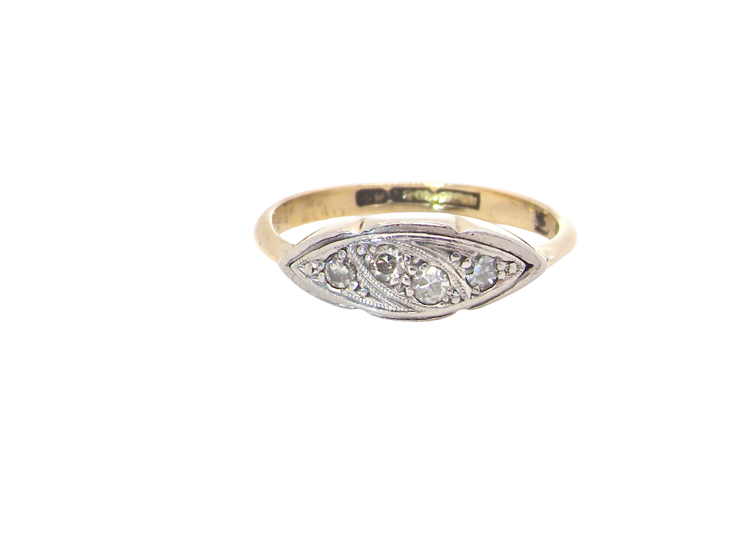 A charming&nbsp; early 20th century diamond ring, 