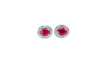 A classic pair of Ruby and Diamond Earrings- Brand New!