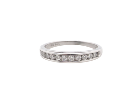 A diamond eternity ring