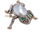 An antique Frog Brooch