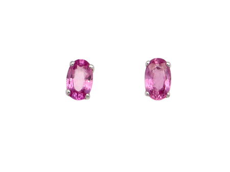 A fine pair of Pink Sapphire earrings