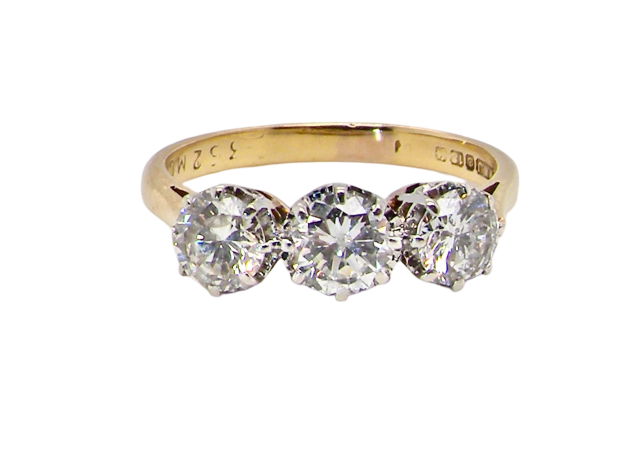 A three stone Diamond ring