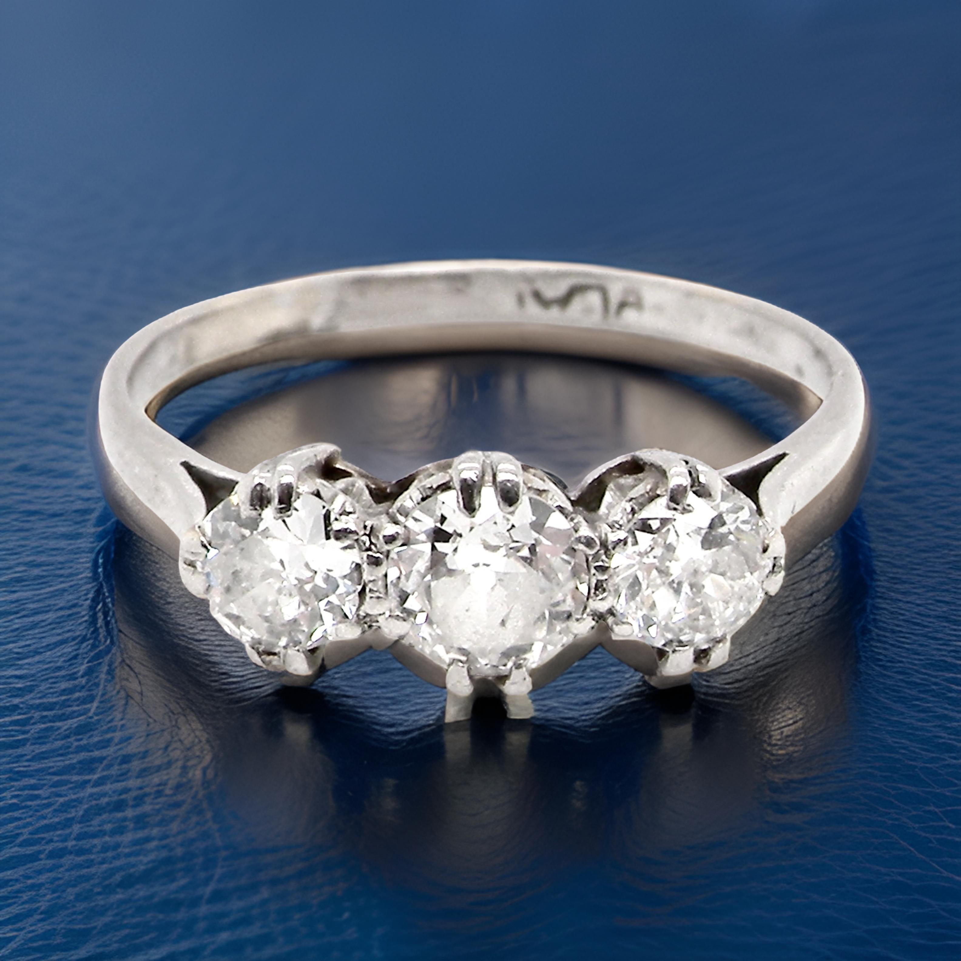 A vintage Diamond Trilogy ring Vintage Tom Antique Jewellery