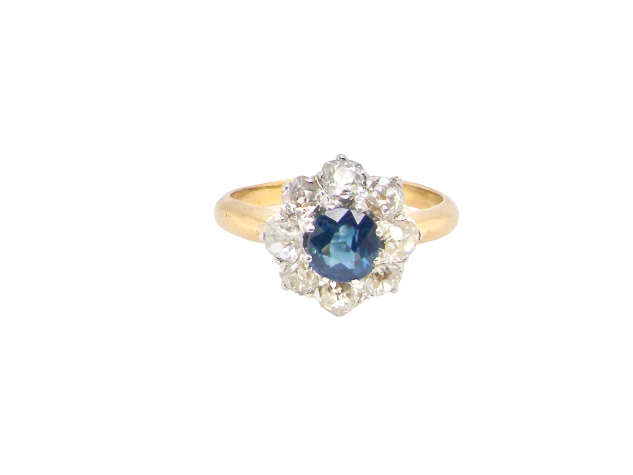 A fine vintage Sapphire and Diamond ring