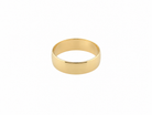 A gentleman's 9 carat gold wedding ring.

Width 6mm, plain D shape profile. Weight 2.9grams.&nbsp;