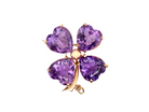 A gorgeous amethyst brooch