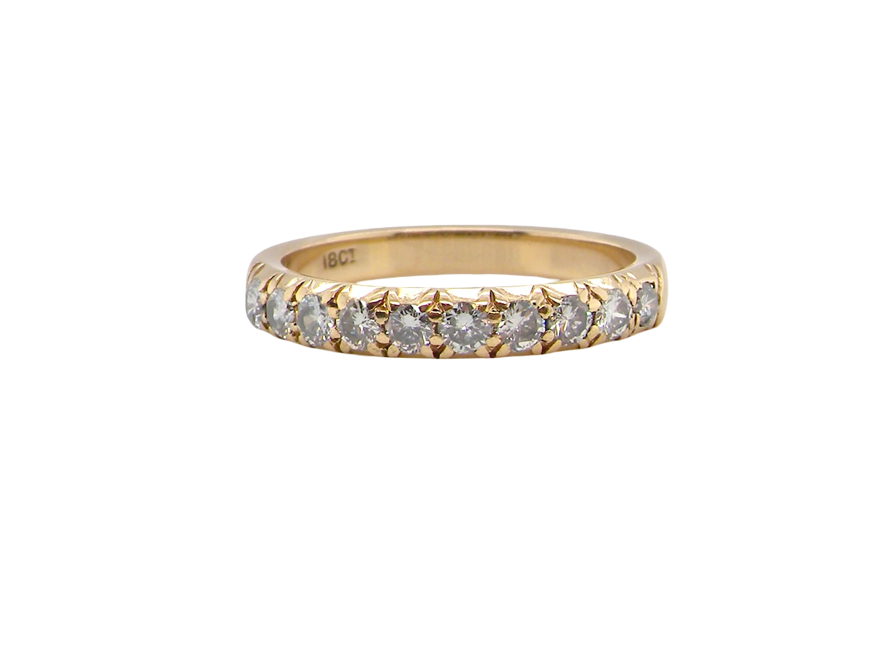 A half hoop Diamond eternity ring 1960s