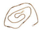 A heavy  box link neck chain