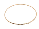 A lovely&nbsp; 9 carat gold wrist bangle . Barley twist design, solid not hollow, just 
