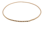 A lovely&nbsp; 9 carat gold wrist bangle . Barley twist design, solid not hollow, just under 2mm width.
