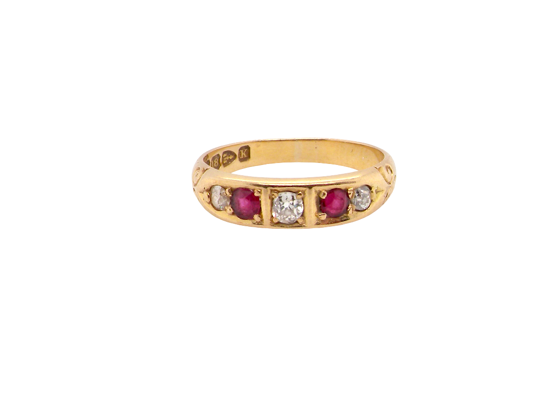 A lovely ring that heralds from the late Victorian period, sporting a rare Chester hallmark for 1893.
